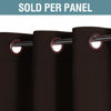 Picture of Premium Blackout Curtains for Living Room 84 Inches Length, Blackout Curtains for Bedroom Thermal Insulated Drapes - Chocolate Brown， 1 Panel