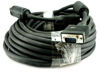 Picture of CableVantage VGA 50FT 15 PIN Blue SVGA Super VGA Monitor M/M Male to Male Cable Cord for PC TV Monitor Computer Black VGA Monitor Cable