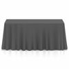 Picture of Lann's Linens - 90" x 132" Premium Tablecloth for Wedding / Banquet / Restaurant - Rectangular Polyester Fabric Table Cloth - Dark Gray