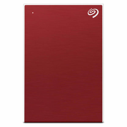 Picture of Seagate 2TB Backup Plus Slim USB 3.0 Portable 2.5 Inch External Hard Drive for PC and Mac (Red)