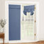 Picture of RYB HOME Room Darkenign Curtains for French Doors, Privacy Door Window Curtains Thermal Insulate Covering for Patio Door Glass Door Front Door, 26 inch x 80 inches, Stone Blue, 1 Panel