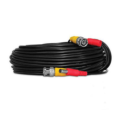 Picture of Security Camera Video CCTV BNC Power/Siamese Cable (10 FT, Black)
