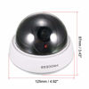 Sourcing Map Fake Security Camera Dummy Dome CCTV With Blinking Red Led Warning Light For Home Outdoor Indoor White