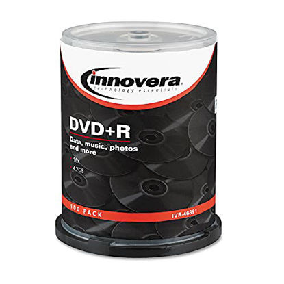Picture of Innovera IVR46891 Dvd+r Discs, 4.7 GB, 16x, Spindle - Silver (100/Pack)