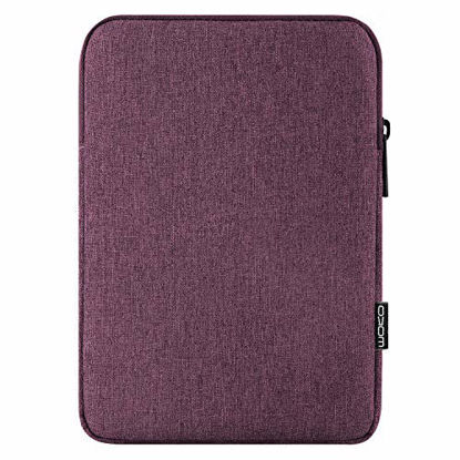 Picture of MoKo 12.9 Inch Laptop Sleeve Case Fits iPad Pro 12.9 2021-2018, iPad Pro 12.9 2017/2015, Tab S8+ 12.4", Surface Laptop Go 12.4", Polyester Bag Fit with Apple Pencil and Smart Keyboard, Purple