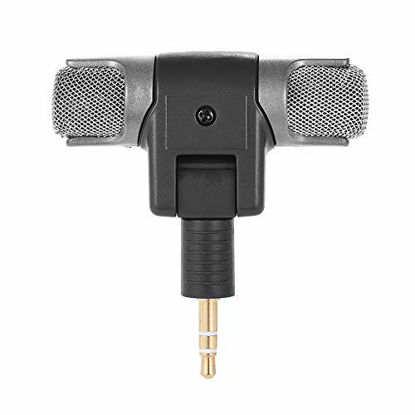 Picture of Andeor External Stereo Mic Microphone with 3.5mm to Mini USB Micro Adapter Cable for GoPro Hero 3 3+ 4 for AEE Sports Action Camera