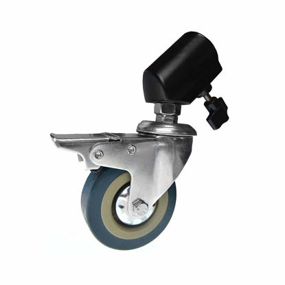 Picture of Savage Heavy-Duty Locking Caster with 4" Wheels for Pro Duty Drop Stand, 3 Pack