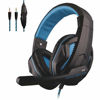 Picture of Megadream Over-Ear Gaming Headphone, USB 3.5mm Gaming Headset Noise Cancelling with Microphone for Laptop PC Computer - Blue