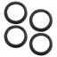 Picture of Jutagoss 12Inch Perforated Speaker Foam Edge Surround Rings Replacement Parts for Speaker Repair or DIY Black 4PCS