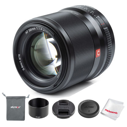 Picture of Viltrox 56mm F1.4 Autofocus Lens Compatible with Nikon Z-Mount APS-C Mirrorless Camera Z fc Z50 Z5 Z6 Z6 II Z7 Z7 II (Black)