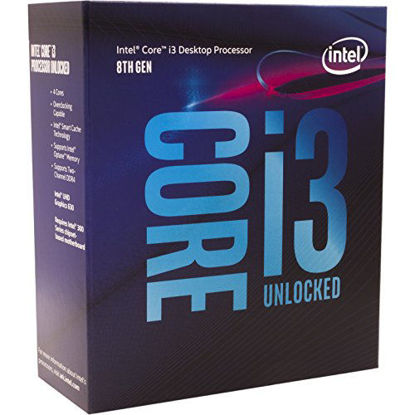 Picture of Intel Core i3-8350K Desktop Processor 4 Cores up to 4.0 GHz unlocked LGA 1151 300 Series 91W