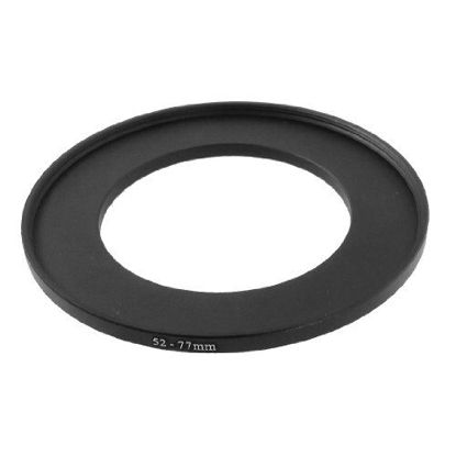 Picture of uxcell Digital Camera Lens Black 52-77mm Reverse Macro Filter Adapter Ring