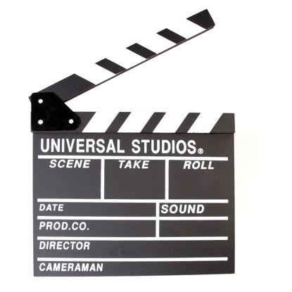 Picture of Foto4easy Professional Vintage TV Movie Film Clap Board Slate Cut Prop Director Clapper