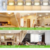 Picture of 13 inch Flush Mount LED Ceiling Light Fixture, 2700K/3000K/3500K/4000K/5000K Adjustable Ceiling Lights, Brushed Nickel Saturn Dimmable Lighting for Hallway Bathroom Kitchen or Stairwell, ETL Listed