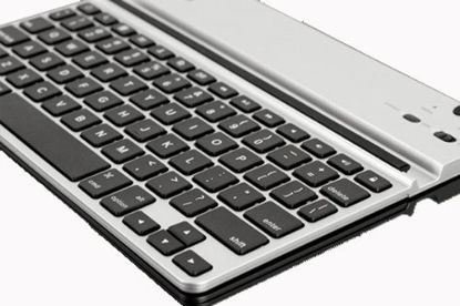 Picture of ZAGGkeys FOLZKSLV97 Solo Silver with Black Keys for Bluetooth Tablets/Phones