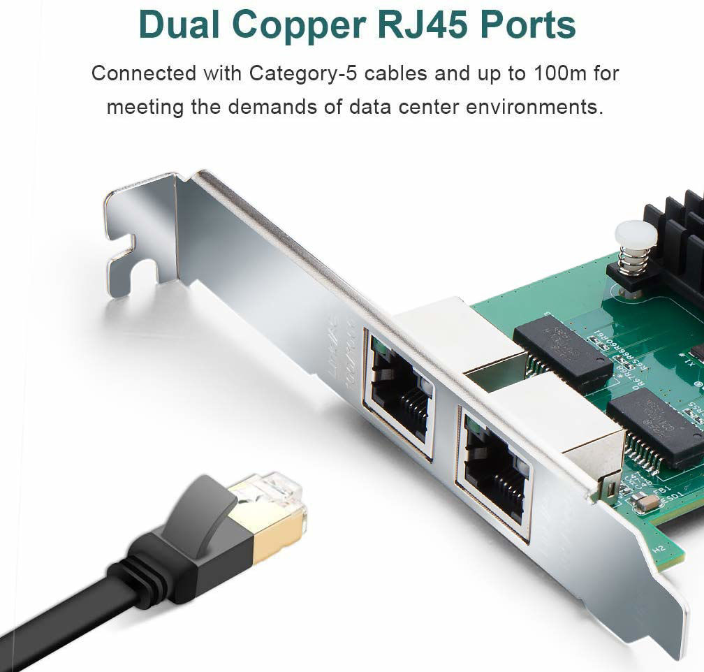 GetUSCart 10/100/1000Mbps Gigabit Converged Network Server