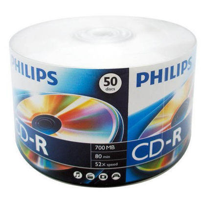 Picture of Philips 52x 700MB 80-Minute CD-R Media 50-Piece Pack