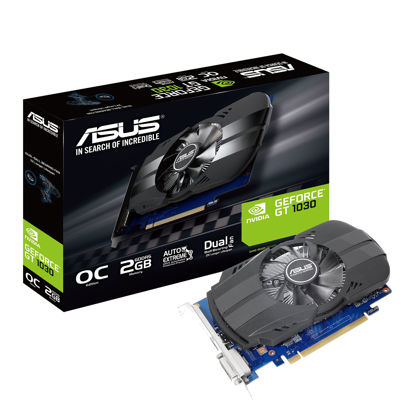Picture of ASUS PH-GT1030-O2G GeForce GT 1030 2GB Phoenix Fan OC Edition HDMI DVI Graphics Card