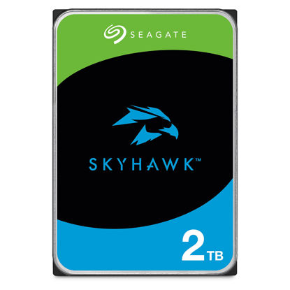 Picture of Seagate SkyHawk 2TB Surveillance Internal Hard Drive HDD - 3.5 Inch SATA 6Gb/s 64MB Cache for DVR NVR Security Camera System with Drive Health Management (ST2000VX008)