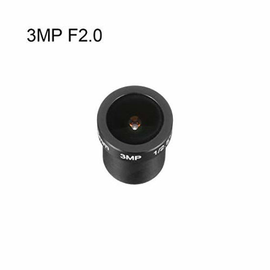 GetUSCart uxcell 2.8mm 3MP F2.0 FPV CCTV Camera Lens Wide Angle for
