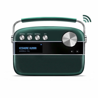 Picture of Saregama Carvaan 2.0 Hindi Portable Music Player 5000 Pre-Loaded Songs with Podcast, FM/BT/AUX (Emerald Green)