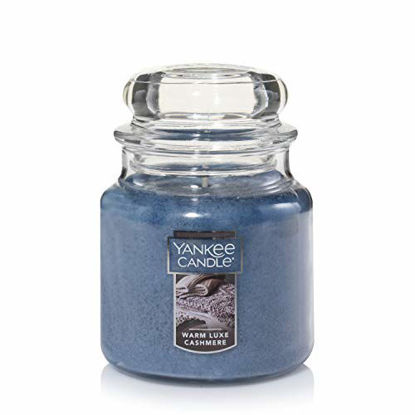 Picture of Yankee Candle Warm Luxe Cashmere Scented, Classic 14.5oz Medium Jar Single Wick Candle, Over 65 Hours of Burn Time