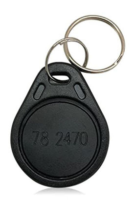 Picture of Panopticon Tech, 2 AuthorizID Thin Black 26 Bit Proximity Key Fobs Weigand Prox Keyfobs Compatable with ISOProx 1386 1326 H10301 Format Readers. Works The vast Majority of Access Control Systems