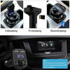 Picture of Wireless Bluetooth FM Transmitter for Car: FM Radio Adapter Support Hands-Free Calling/USB Flash Drive MP3 Music Player/2 USB Ports Charger