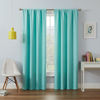 Picture of ECLIPSE Kendall Modern Blackout Thermal Rod Pocket Window Curtain for Bedroom or Living Room (1 Panel), 42" x 63", Pool