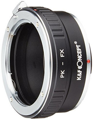 Picture of K&F Concept Adapter for Pentax K Mount Lens to Fujifilm X-T10 X-Pro2 Camera