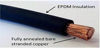 Picture of 2/0 Gauge 2/0 AWG 15 Feet Black Welding Battery Pure Copper Flexible Cable Wire - Car, Inverter, RV, Solar