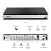 Picture of ZOSI Full 1080p HD H.265+ 16 Channel DVR for Security Camera, Hybrid 4-in-1 (Analog/AHD/TVI/CVI) CCTV DVR Surveillance System with Hard Drive 4TB,Motion Detection,Mobile Remote Control,Email Alarm