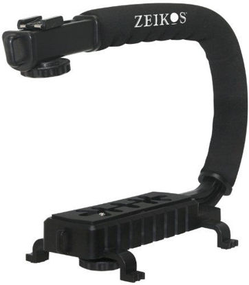 Picture of Zeikos ZE-VH26 Deluxe Video Bracket for Camcorders, DSLR Cameras and Point and Shoot Cameras