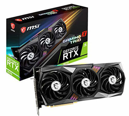 Picture of MSI Gaming GeForce RTX 3070 8GB GDRR6 256-Bit HDMI/DP Tri-Frozr 2 TORX Fan 4.0 Ampere Architecture RGB OC Graphics Card (RTX 3070 Gaming X Trio)