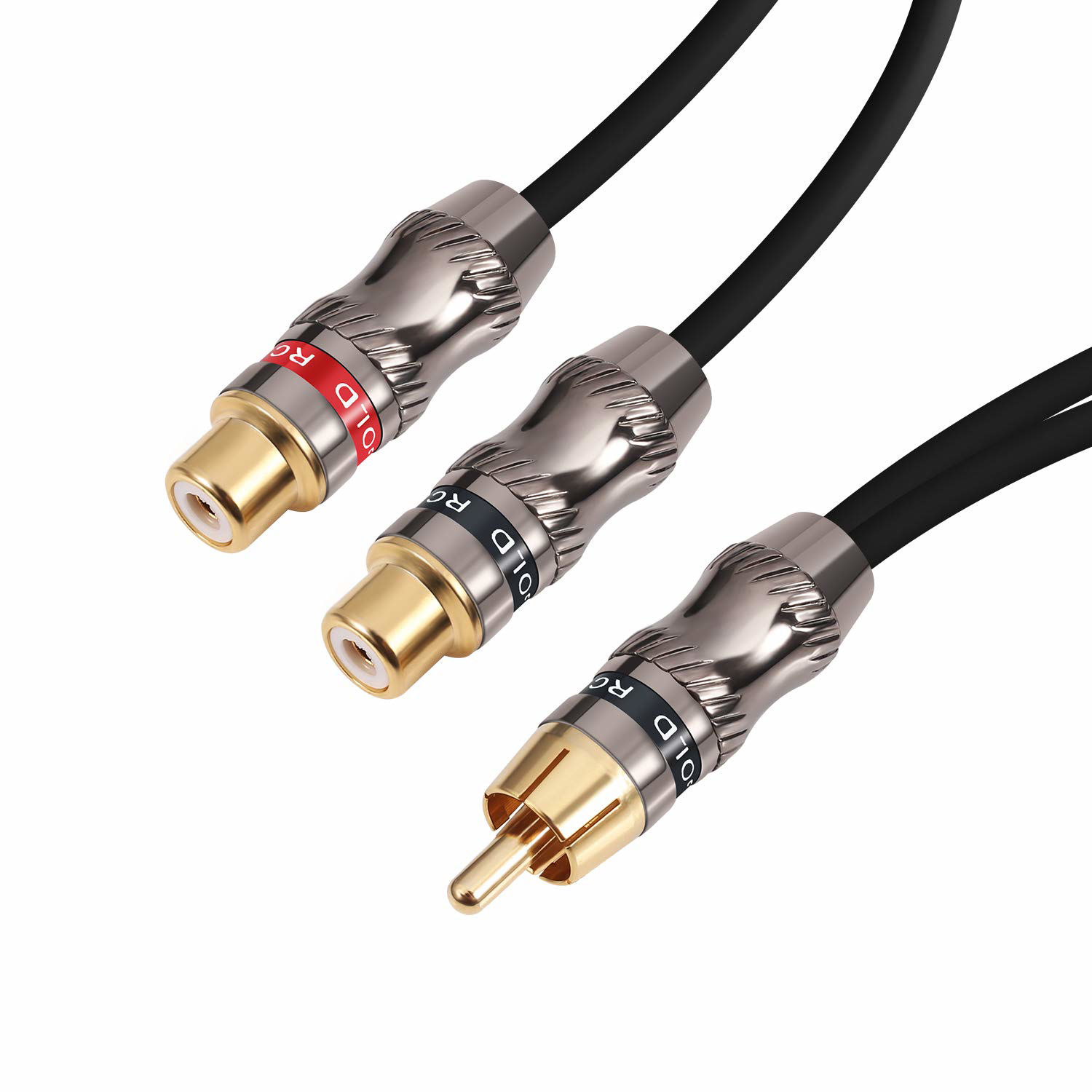 GetUSCart Devinal RCA Splitter, RCA 1 Male to 2 Female Cable Adapter