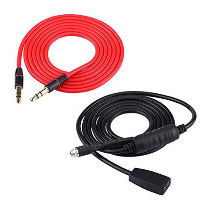 Picture of Car Aux Cable Adapter, Qiilu 3.5mm Audio Input Mode Cable Car Female Aux Auxiliary MP3 Music Interface Adapter Cable for BMW E46 1998-2006 E39 E53 X5