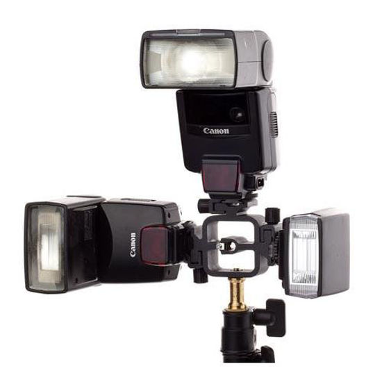 GetUSCart- Flashpoint Triple Shoe Mount Bracket -Cast Metal -Umbrella Hole