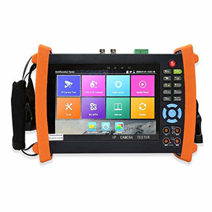 Picture of Electop 7 Inch IP Camera Tester Retina Display Analog Camera Tester CCTV Tester H.265 PTZ Control POE HDMI Input & Output Rapid ONVIF WiFi with Digital Multimeter 8600M Plus