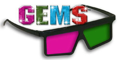 Picture of 3D Glasses - Gems Ultimate Magenta / Green Plastic 3d Glasses - The Ultimate Way to Watch Monsters Vs. Aliens and Other New 3d Movies At Home (1 Pair)