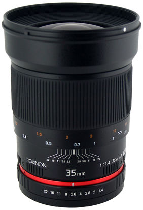 Picture of Rokinon RK35M-FX 35mm F1.4 Aspherical Lens for Fujifilm X-Mount Cameras