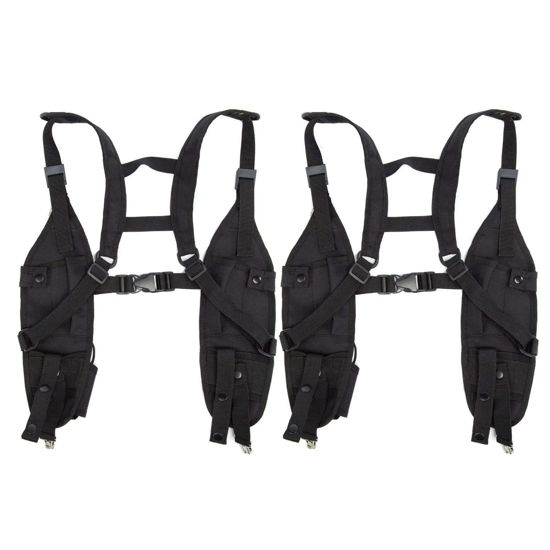 GetUSCart 2 Pack Radio Shoulder Harness Holster Chest Holder Universal