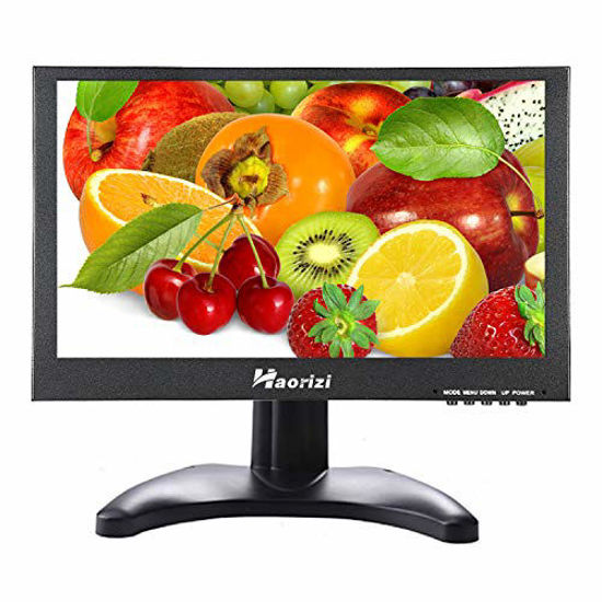 7 Inch Mini Monitor Small HDMI Potable Monitor, Security Monitor & displays  Support AV HDMI VGA USB with Built-in Dual Speaker & Remote Control for