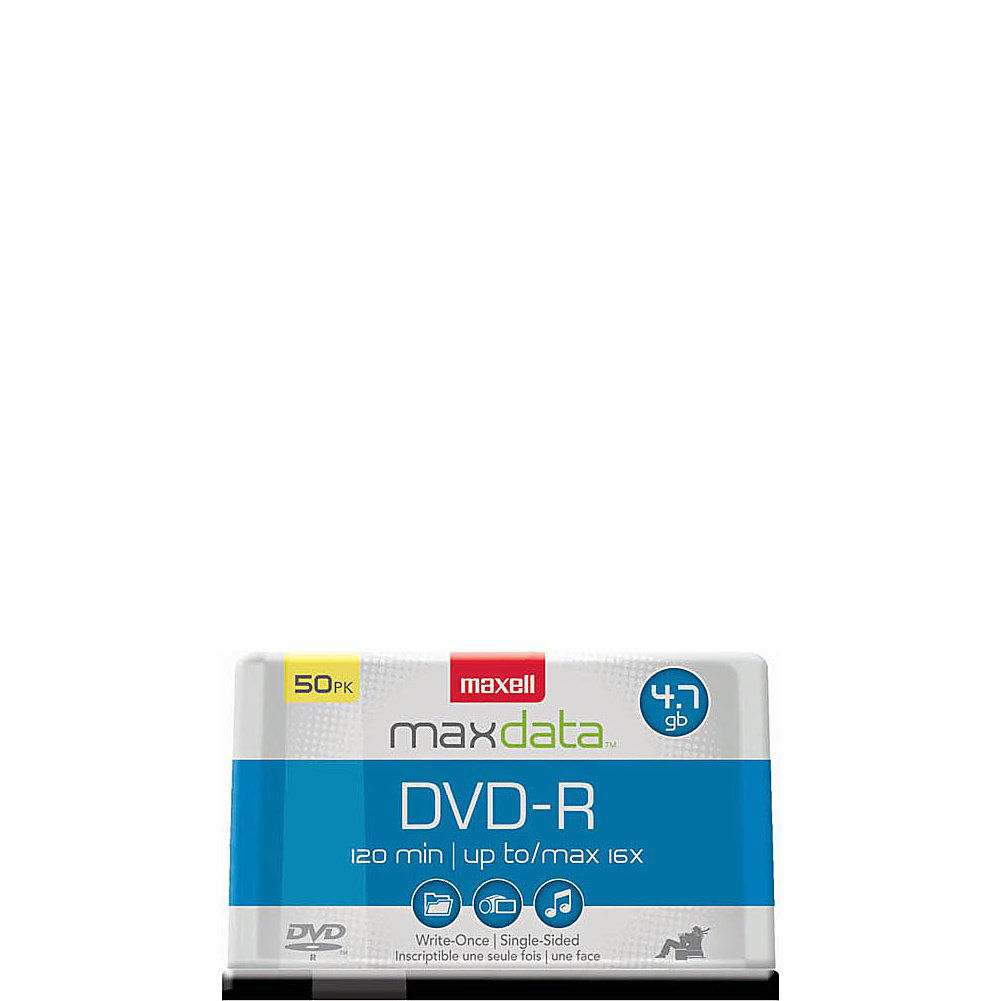 GetUSCart- Maxell DVD-R 4.7GB Write-Once, 16x Recordable Disc (Spindle ...