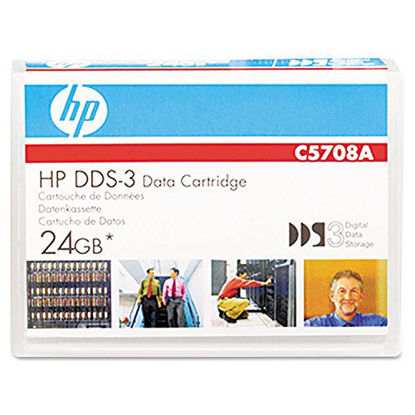Picture of Hp Dds-3 24Gb 125M Data Cartridge Offers 24Gb Capacity With 2:1 Data Compression