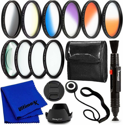 Picture of Ultimaxx 58MM Complete Lens Filter Accessory Kit for Lenses with 58MM Filter Size Designed Specifically for: Canon EOS 9000D 800D 760D 750D 700D 1300D 1200D T100, 4000D, 3000D, 2000D DSLR Cameras