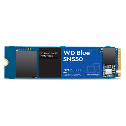 Picture of Western Digital 500GB WD Blue SN550 NVMe Internal SSD - Gen3 x4 PCIe 8Gb/s, M.2 2280, 3D NAND, Up to 2,400 MB/s - WDS500G2B0C