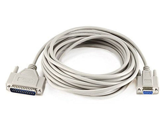 Picture of Monoprice 25-Feet Null Modem DB9F/DB25M Molded Cable (100482)