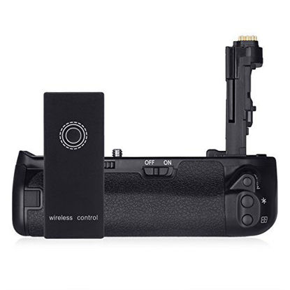 Picture of Powerextra BG-E21 Battery Grip With 2.4G Remote Control Replacement for Canon EOS 6D Mark II Digital SLR Camera Work With 2 Pcs LP-E6/LP-E6N Batteries