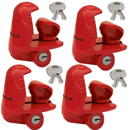 Picture of Master Lock - Universal Size Fits 1-7/8", 2", and 2-5/16" Couplers - Trailer Locks 389DAT, 4 Pack