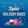 Picture of Ziploc Gallon Food Storage Freezer Bags, Grip 'n Seal Technology for Easier Grip, Open, and Close, 120 Count, Holiday Designs, Packaging May Vary